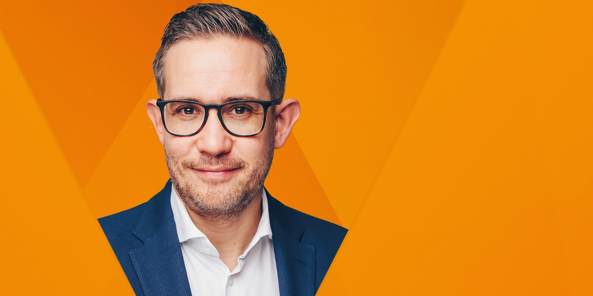 a man wearing glasses